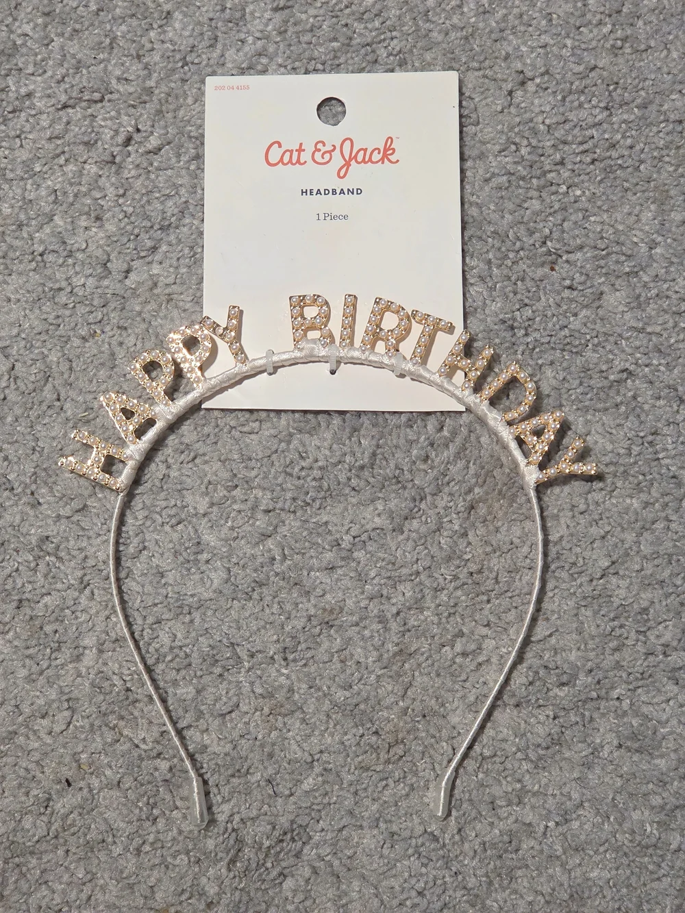 Cat & Jack - Faux Pearl Gold-Tone 